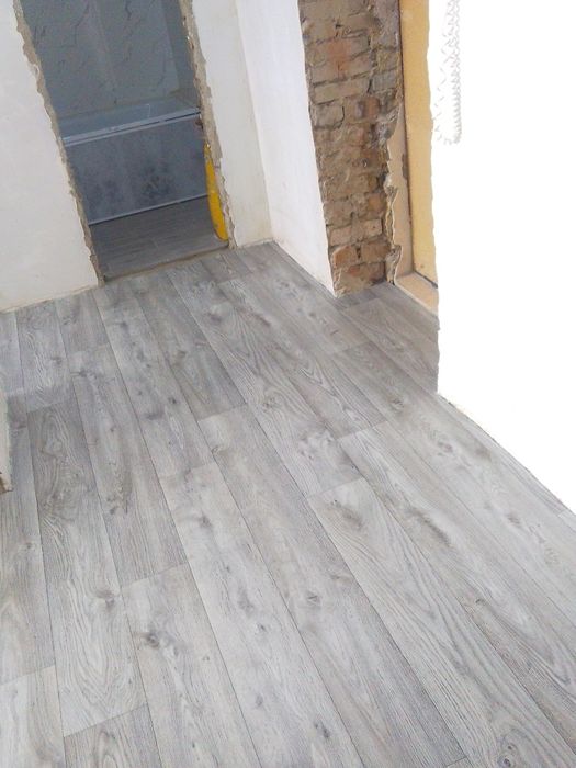 Настил OSB, линолеума.