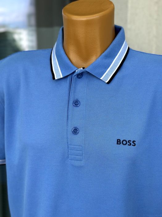 Мъжка тениска с яка HUGO BOSS (Paddy) - размер L, Отлично състояние