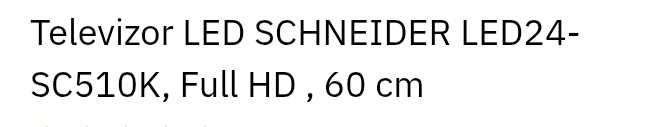 tv SCHNEIDER fulll hd
