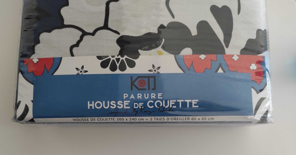 Set lenjerie de pat bumbac satinat Kenzo 260 x 240 cm