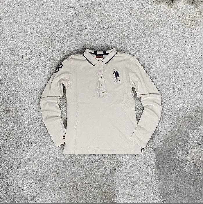 U.S. Polo ASSN White Long Sleeve Shirt