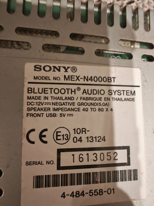 Casetofon Player Auto Sony