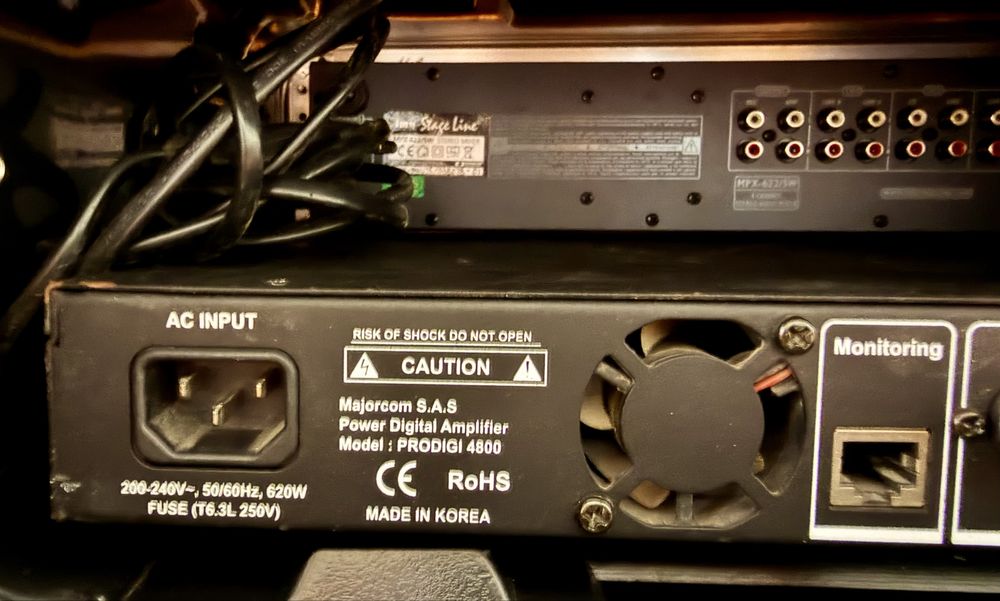 Mixer Stage Line & Amp. Digital De Linie PRO DIGI  & Casse Gear4Music