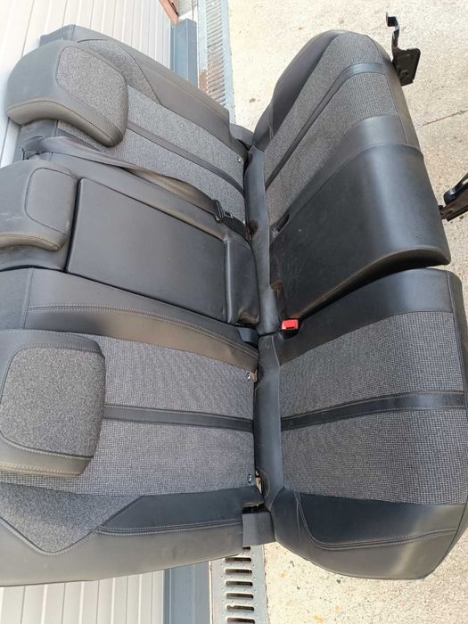 Полу кожен салон за Пежо/Peugeot3008/черен /ръчен/подгрев/