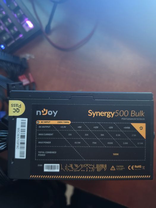 Sursa njoy 500w 80+