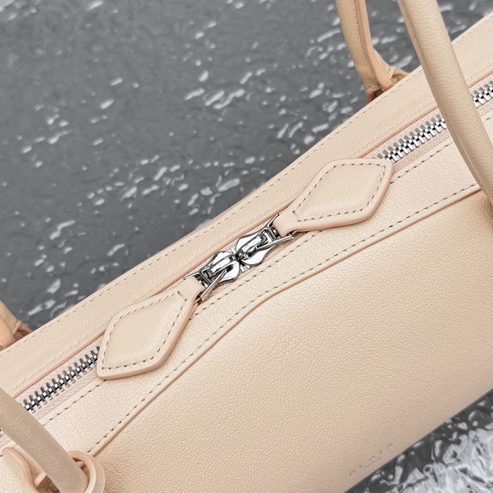 Geanta Alaia Le Teckel 32 cm, nudepink, Premium