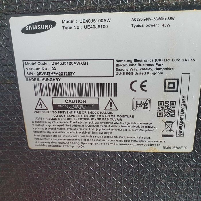 Tv Samsung  defect