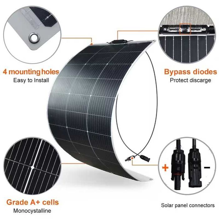 Panou solar flexibil 125w  - NOU!!!