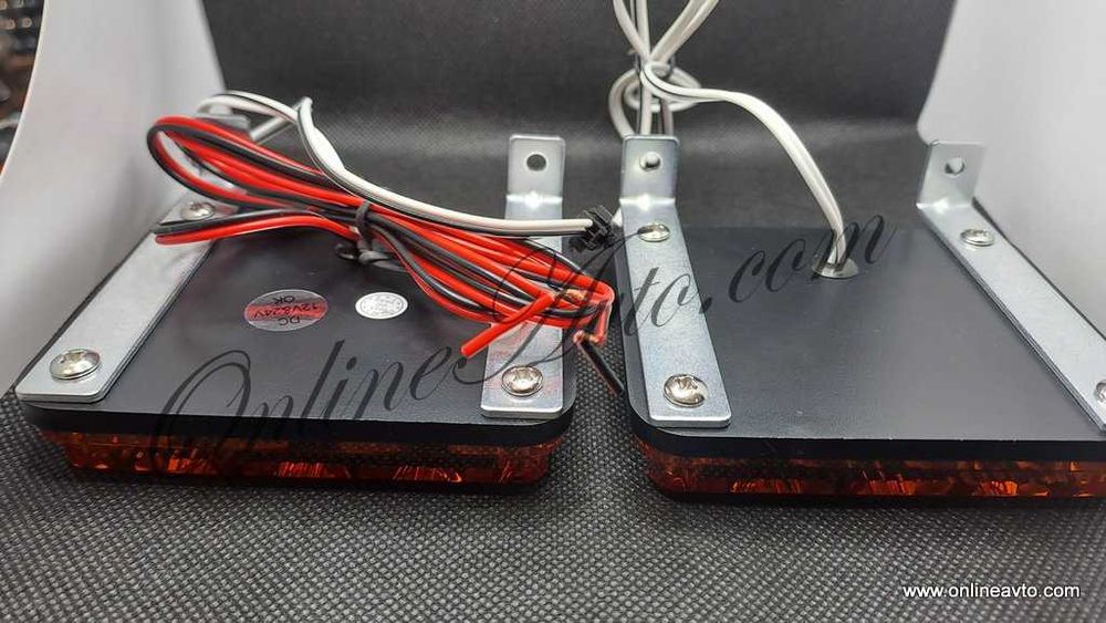 LED Amber Мощни аварийни лампи за Пътна Помощ 24W оранжев/оранжев
