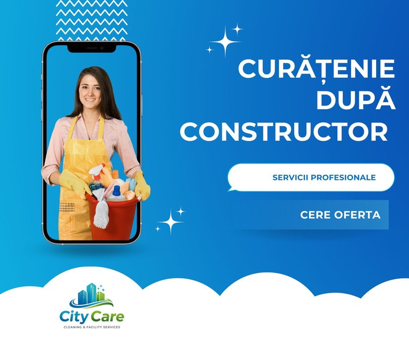 Executam Curățenie după constructor – Apartamente & Spații comerciale