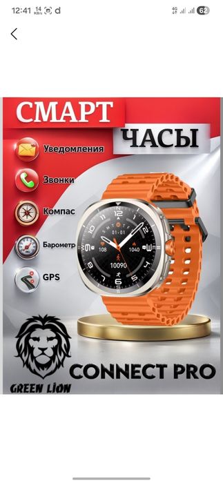 Smart watch green lion