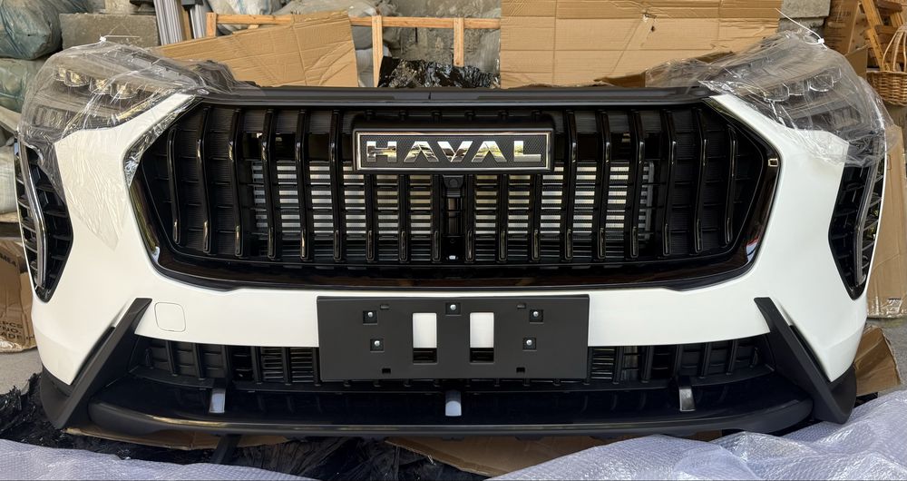 Бампер в сборе на HAVAL M-6, JOLION и VOYAH Free. А также фары