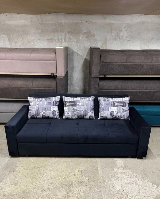 Двухместный спальня Диван кровать с ящиком для хранения белья