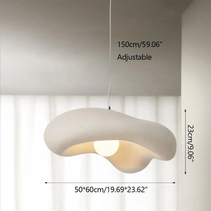 Висяща лампа стил wabi sabi 60*50 см Е27 нестандартна форма