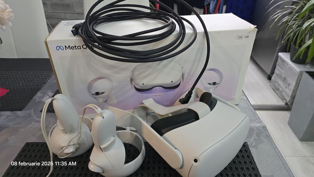Ochelari VR Meta Oculus Quest 2 128GB+cablu conexiune. 

Asa se cheama