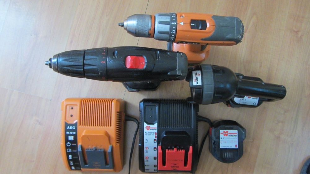 WURTH BS 12-A solid  , AEG , HILTI боди  винтоверт и зарядни