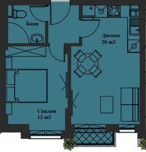 Продава се Двустаен апартамент в София, Банишора - 53 кв.м за 2303 €/кв.м - Снимка #3