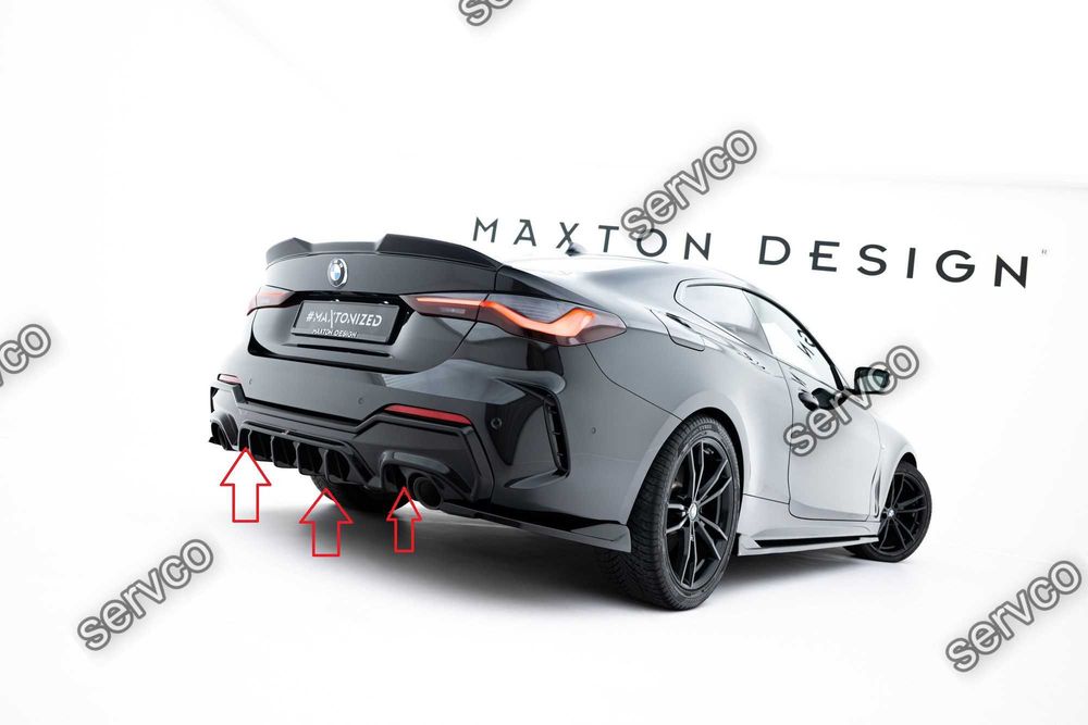 Difuzor bara spate Bmw Seria 4 M-Pack G22 / G23 / G22 Facelift / G23 Facelift 2020- v21 - Maxton Design