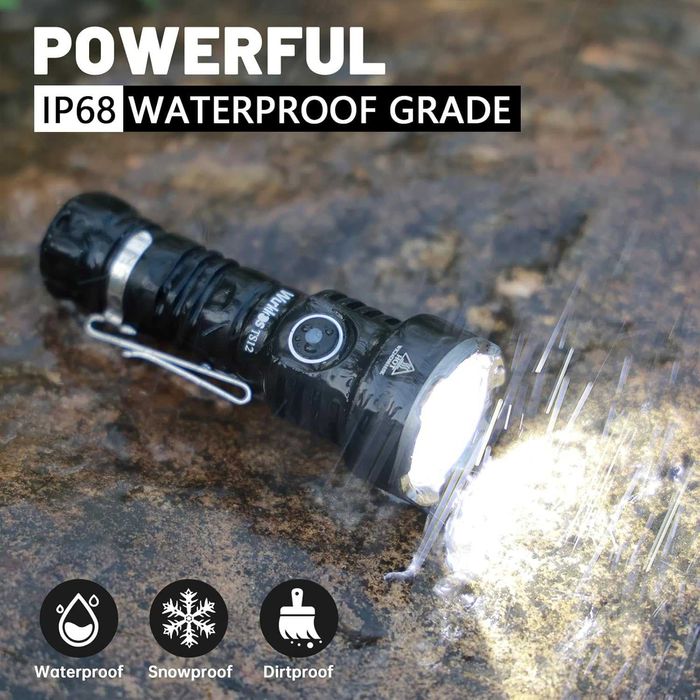 Суперкомпактный сверхъяркий фонарик Wurkkos TS12 1350Lm 473m