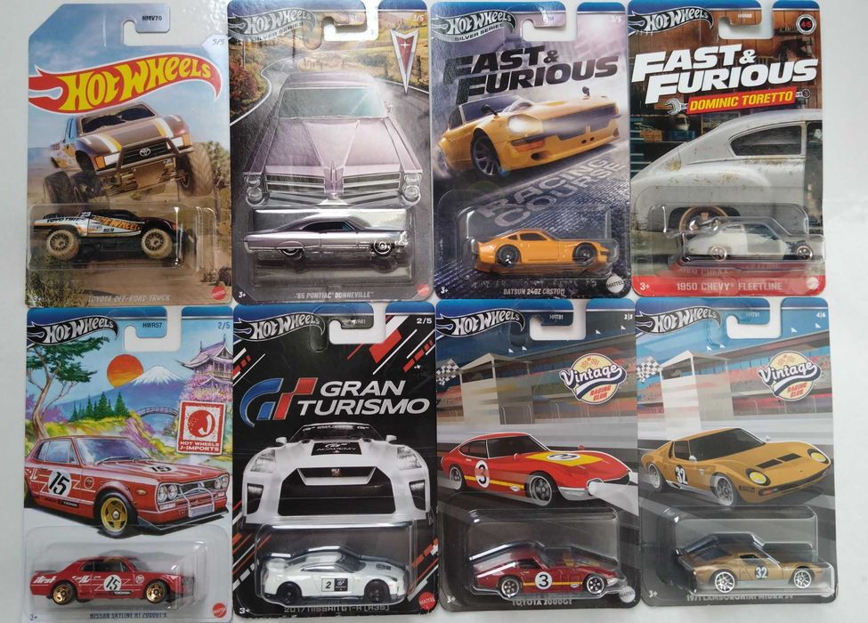 Метални колички Hot Wheels и Matchbox 1:64