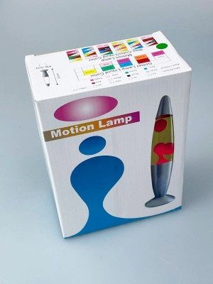 Лава лампа синяя