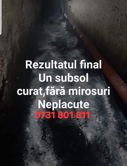 Curățenie subsol și inlocuire conducte