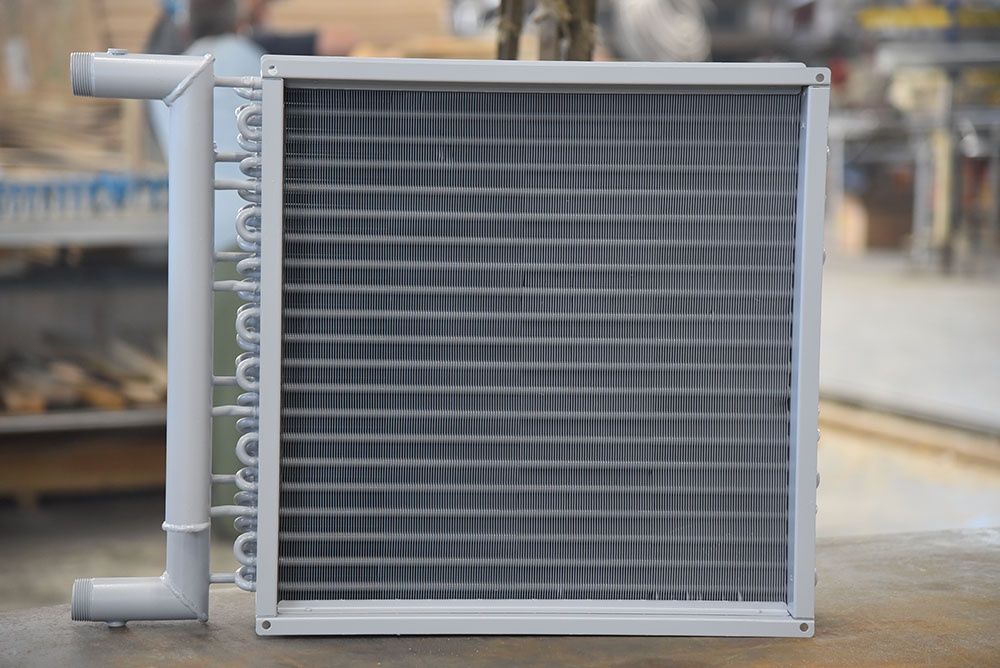 Теплообменник канальный, калорифер, водяной нагреватель