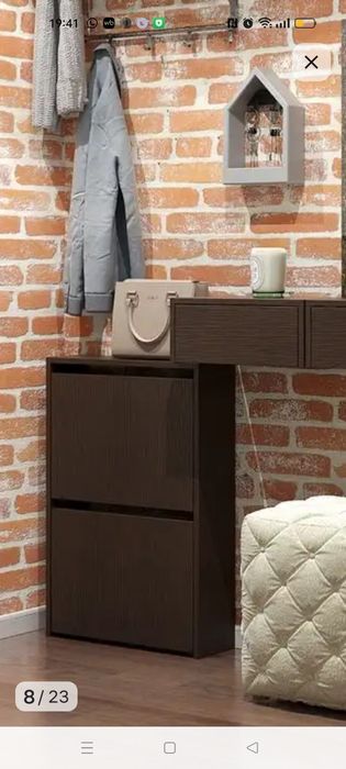 Обувница узкая для прихожей