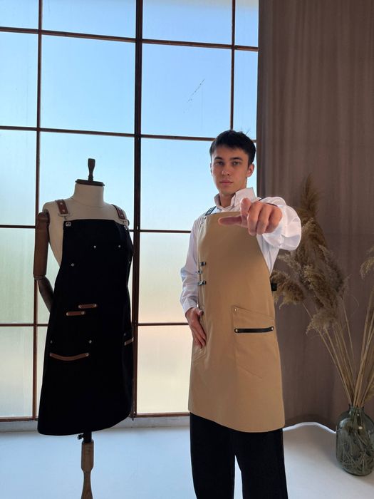 Профессиональный фартук для официантов / бариста / поваров — пошив под