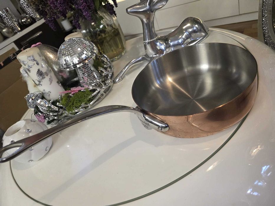 Tigaie pentru saute M´6S 24 cm, cupru, Mauviel