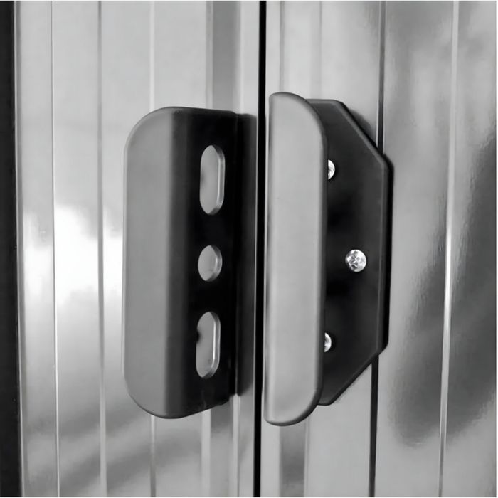 Метална градинска къща за инструменти с вентилация и заключване