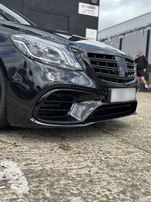 Черен Мерцедес W222 пакет S63  Facelift 2018 за 2013-2017 фарове,стопове,брони  черен