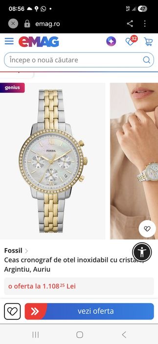 Ceas Fossil original