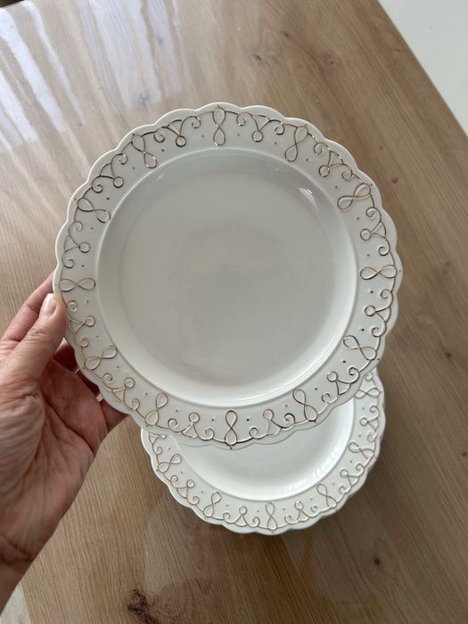 Тарелки средние 6 шт, фарфор