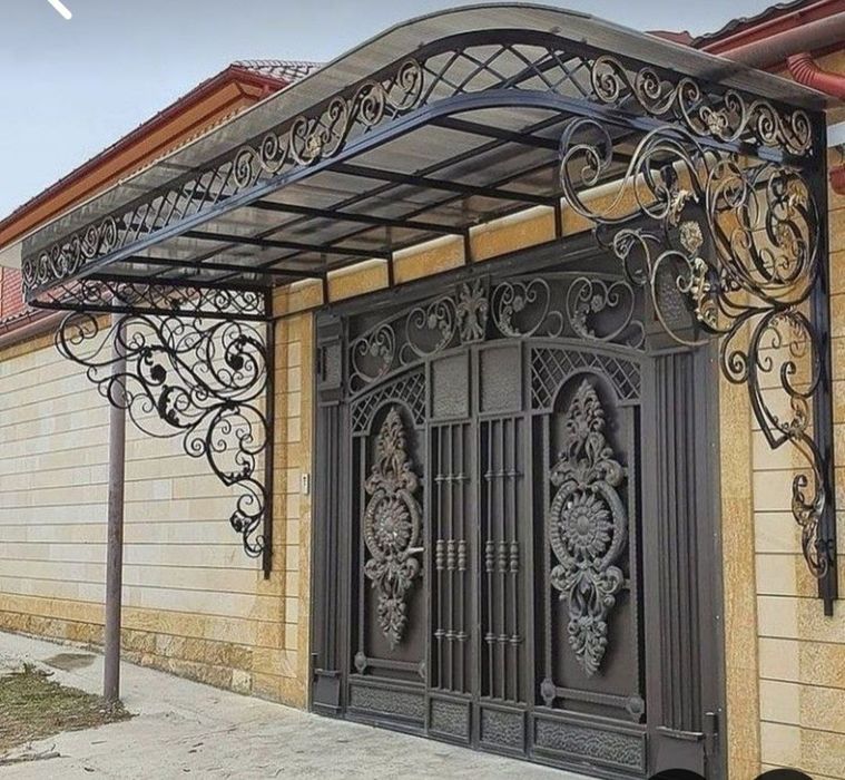 Метала канструкция ришотка перилла  газ Мантаж дарвоза