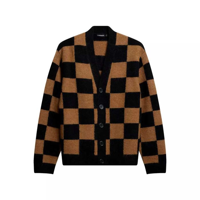 J. Lindeberg, Cardigan din lână Sammy, Negru, M