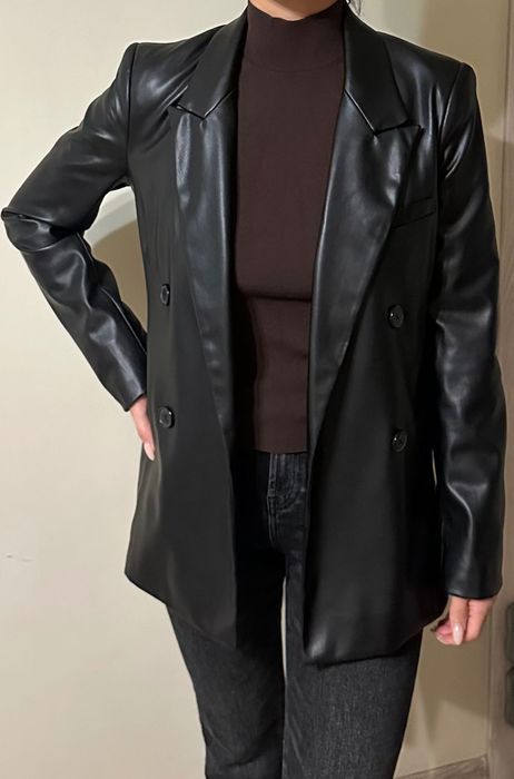 Пиджак из экокожи Pull&Bear