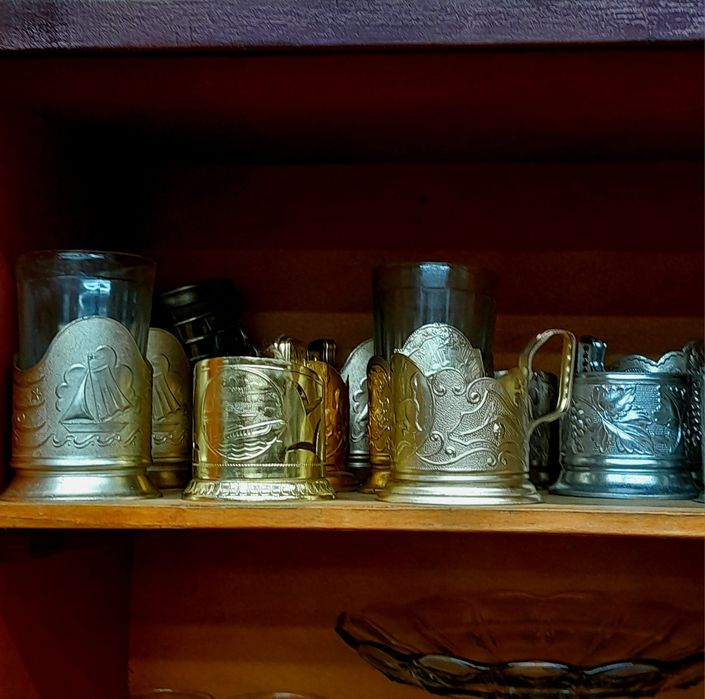 Подстаканники эпохи СССР.