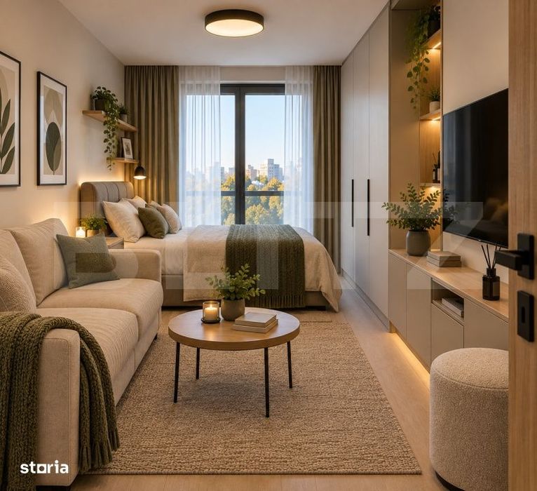 Apartament me 2 dhoma, 39 m²