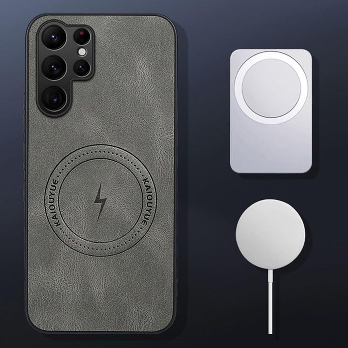 Стилен magsafe кейс за samsung galaxy s26 ultra - сив - със защита на