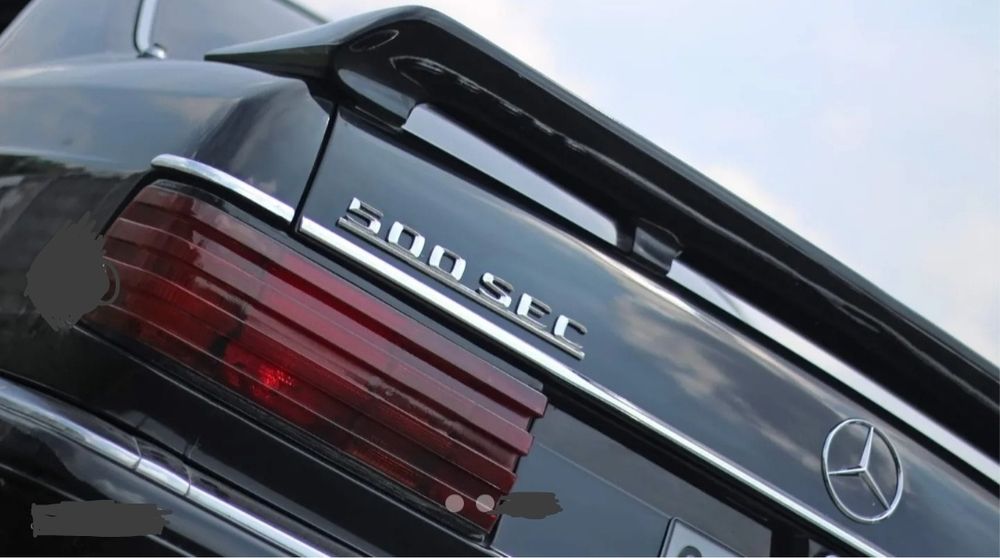 Zender/Kamei Mercedes W 126 C126 Rear Boot Spoiler  Спойлер Оригинал