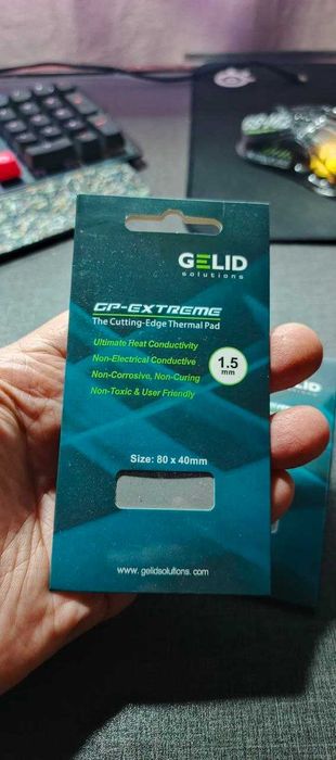 Термопрокладки для чипов памяти GELID GP Extream 80x40mm/1.5mm