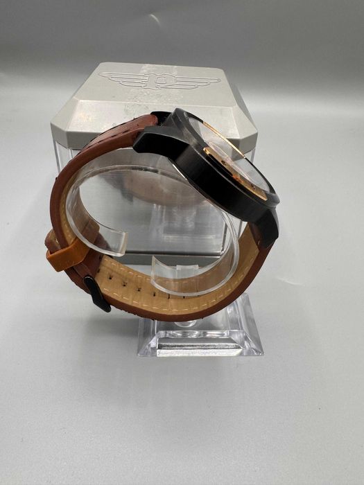 Ceas Police Urban Style Scrambler 50mm Quartz Piele Maro Cutie