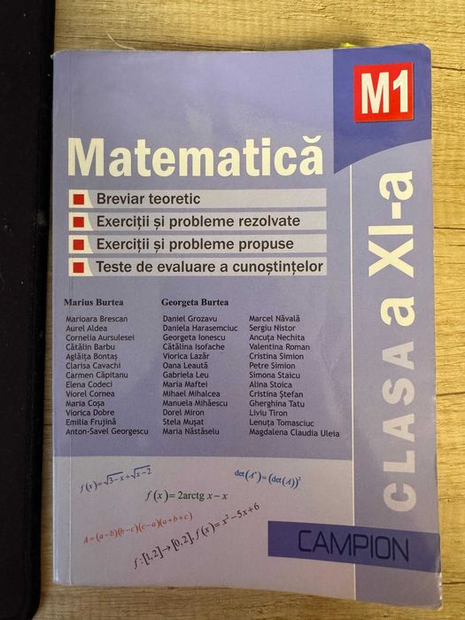 Carti Matematica Liceu - Marius si Georgeta Burtea
