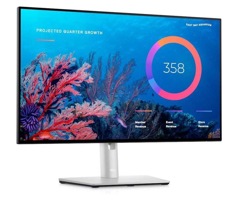 Monitor Refurbished Dell UltraSharp U2422H, 24 Inch Full HD IPS, HDMI, DisplayPort, USB Type-C, Garantie 12 Luni