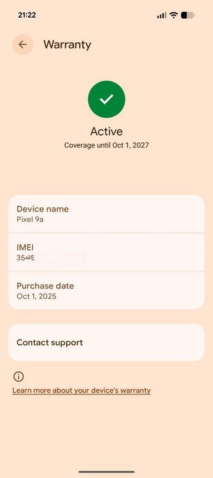 Google Pixel 9a на 3 месеца със спукан дисплей