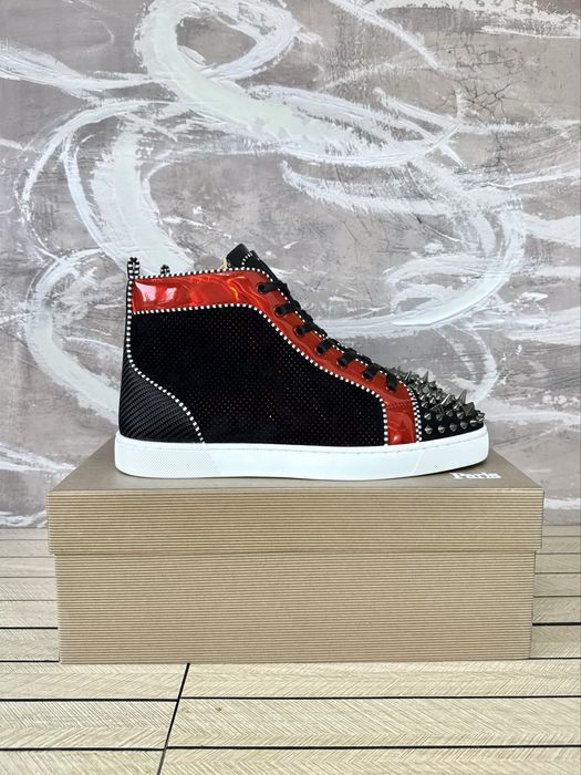 Christian Louboutin High Oralato Red Black