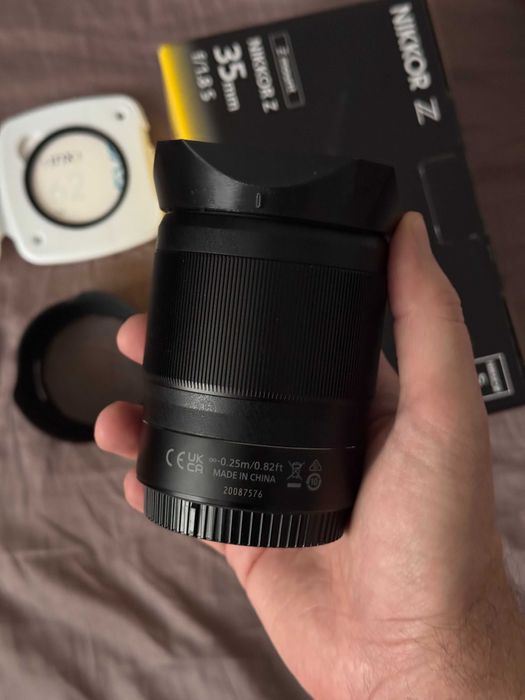 Nikon Z 35mm 1.8 S + filtru + parasolar custom + garantie