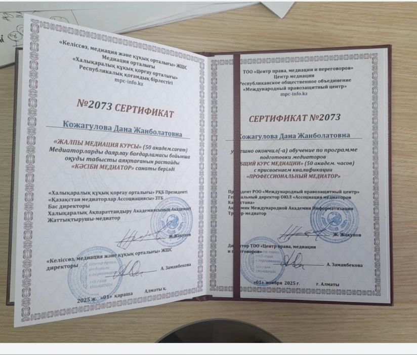 Профессиональный Медиатор!!!Кәсіби Медиатор