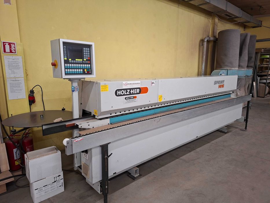 Кантираща машина Holzher Sprint 1416 и аспирация Явор 3-3М